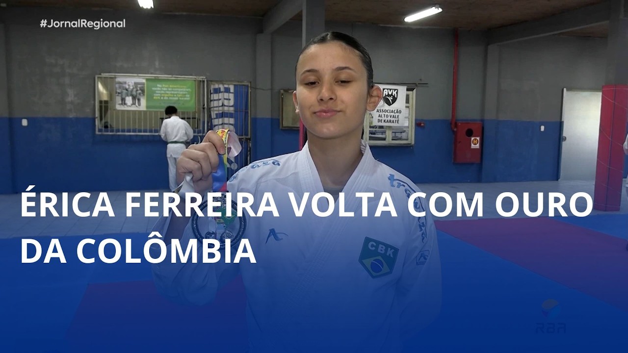 Érica Ferreira é campeã sul-americana e volta com ouro da Colômbia