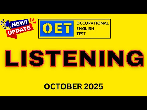 OET Listening Sample for Nurses | OET 2.0 Listening Practice 2025 | OET 2.0 Online Classroom