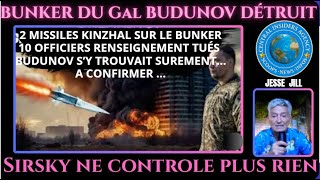 BUNKER DU GÉNÉRAL BUDUNOV, CHEF DU RENSEIGNEMENT, DÉTRUIT.10 OFFICIERS TUÉS. BUDUNOV NON CONFIRMÉ .