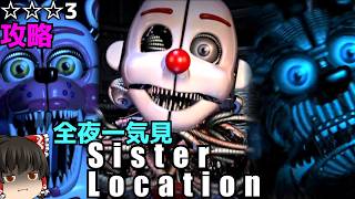 【ゆっくり実況】fnafの新境地、SLを6夜まで攻略！【Five Nights at Freddy's: Sister Location】