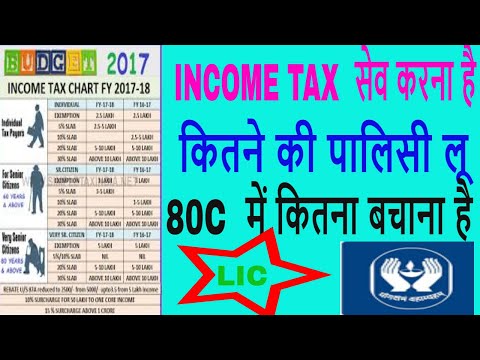 HOW TO SAVE INCOME TAX 80C 80D BY LIC || NEW INCOME TAX SLAB 2018 Video