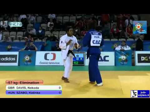 Judo 2012 European Championship U23 Prague: Davis (GBR) - Szabo (HUN) [-57kg]