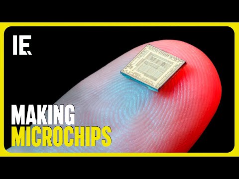 Part of a video titled How are microchips made? - YouTube