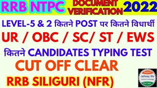 rrb ntpc level 5,2 community wise candidates qualify & cut off rrb Siliguri | Duplicate candidate