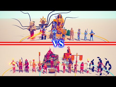 NEW EGYPT Team vs LEGACY Team - Totally Accurate Battle Simulator TABS