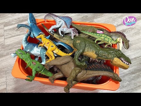 Box of 50 Jurassic World Dinosaurs - T-Rex, Mosasaurus, Spinosaurus, Amargasaurus, Albertosaurus