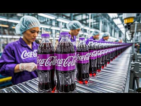 How Cherry Coca-Cola Is Made in a Factory (Full Documentary)