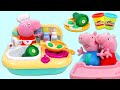 Peppa Pig Pretend Cooking Kitchen Stove & Sink Toy Play Doh Green Eggs & Ham & Kids Book Story Time!