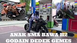 Download lagu HIGH SCHOOL STUDENTS RIDE KAWASAKI H2 MOTORCYCLES 😲😲🔥 mp3