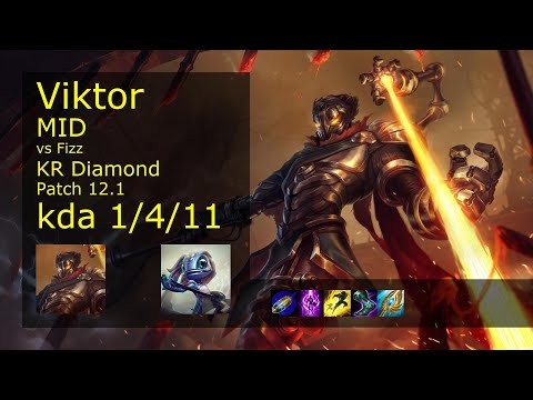 Rank 2 Korean Viktor: Mid vs Fizz // [롤] 빅토르 vs 피즈 미드