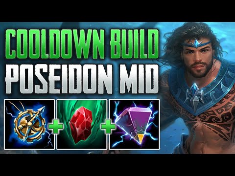 NEW MAGE BUILD! Poseidon Mid Gameplay (SMITE Ranked Conquest)