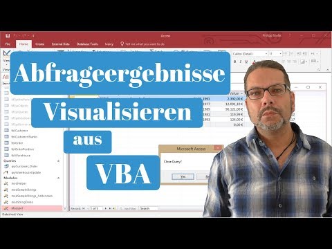 Abfrageergebnisse aus VBA visualisieren