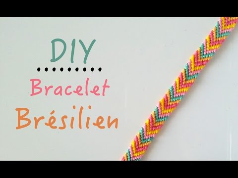 DIY Comment faire un bracelet brésilien motif : Chevrons