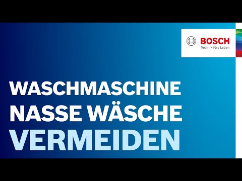 Nasse Wäsche nach dem Waschen: So behebst du das Problem selbst | Bosch Waschmaschinen Hilfe