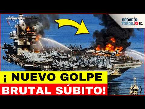 ¡CATASTRÓFICO! Porta Aviones USS Gerald Ford en LLAMAS en Plena Guerra con Irán| DesafioTorontoJC