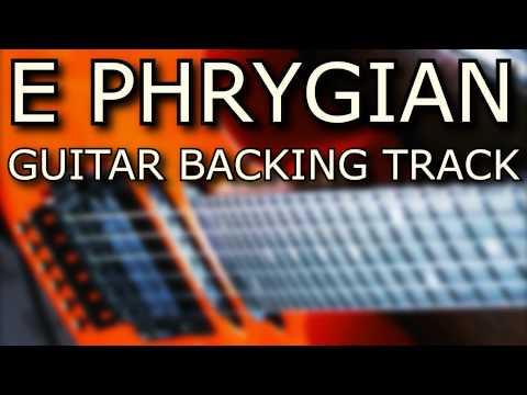 E Phrygian Guitar Backing Track // Metal