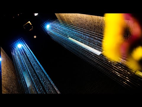 ライン状の滝：フィルムフォール＜宝蔵寺 大阪御廟様＞