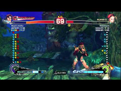 MaaO-mAAo [T. Hawk] vs. -6 [Cammy] | SSF4 Arcade Edition