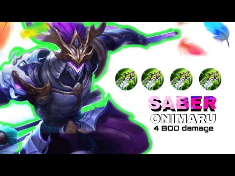 HIGH damage saber build // ONIMARU // one shot build