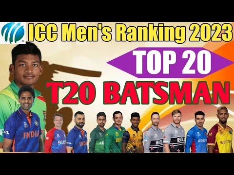 Men's T20 Batting Rankings 2023 | ICC Ranking 2023 | Top 20 T20 Batsman 2023 | Top 20 T20 Batsman