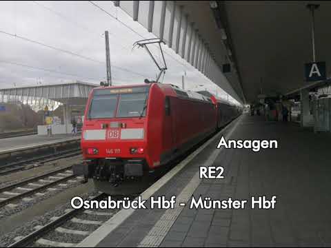 [DB Regio NRW] Ansagen RE2 Osnabrück Hbf - Münster(Westf)Hbf