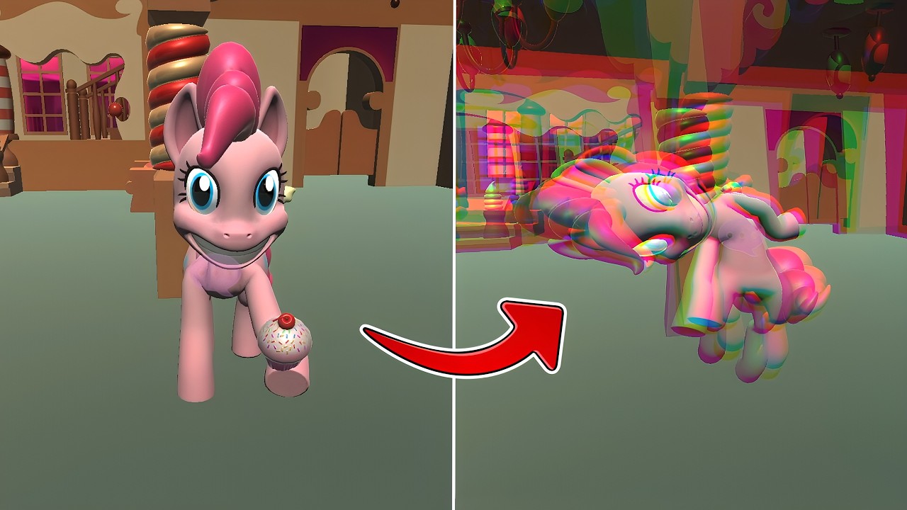 【ゆっくり実況】可愛いマイリトルポニーの世界で怖すぎるポニーに襲われました...【ホラーゲーム】【Pinkie Pie's Cupcake Party】