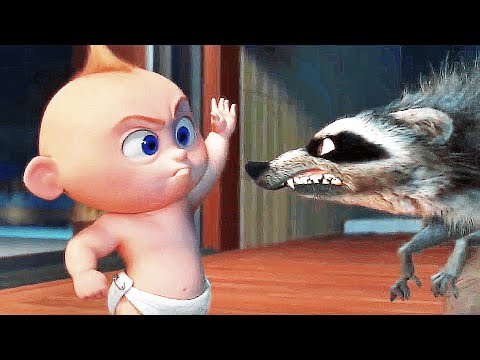 INCREDIBLES 2 Clip - "Jack-Jack vs. Raccoon" (2018) Pixar