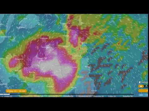 Tropical Depression Vinta Track