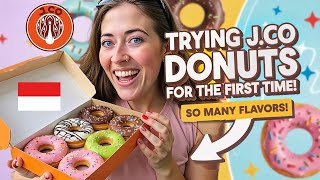 FIRST TIME Trying J.CO DONUTS in JAKARTA 🇮🇩 Indonesia has the BEST Donuts