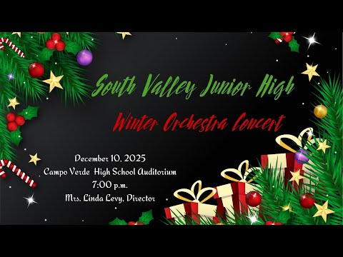 SVJHS Orchestra Winter Concert (Dec. 10, 2025)