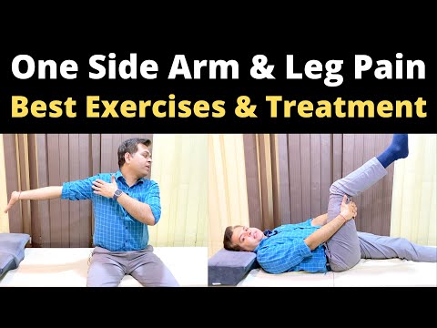 One side Arm pain, One side Back and Leg Pain, Neck and Arm Pain Relief Exercises, Sciatica exercise