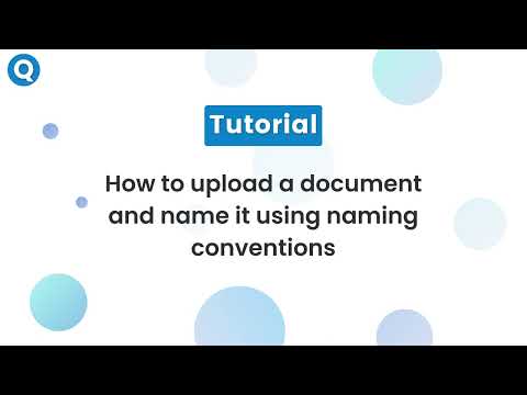 Upload a doc with name conventions