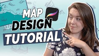 How to Design a Fantasy Map for Your Novel - Procreate Tutorial