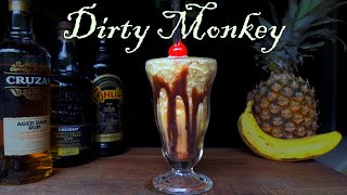 The Dirty Monkey || A Delicious Mexican Banana Pineapple Coffee Rum Cocktail