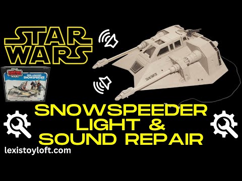 STAR WARS SNOWSPEEDER LIGHT AND SOUND REPAIR VINTAGE TOY, EMPIRE STRIKES BACK