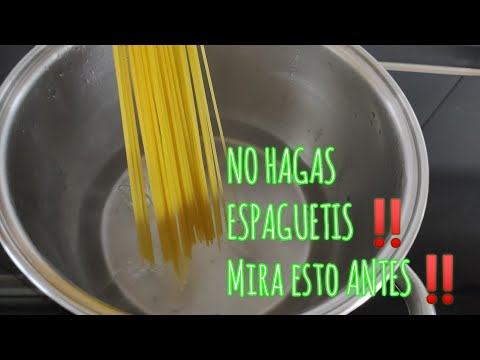 NO HAGAS ESPAGUETIS ‼️ MIRA ESTO ANTES 😨