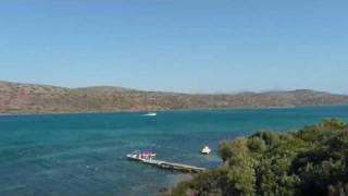 preview picture of video 'Spinalonga , view from road from Elounda to Plaka'