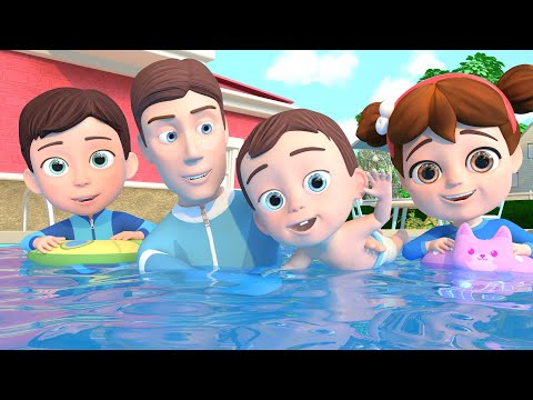 Swimming Pool Song - Farmer's Bingo Dog - Nursery Rhymes & Learning Songs for Kids