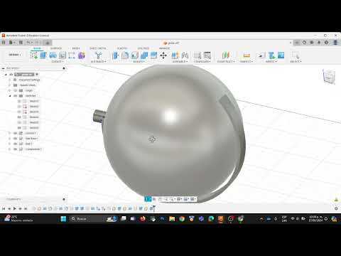 How to make a Globe  part #6 Autodesk  Fusion 360