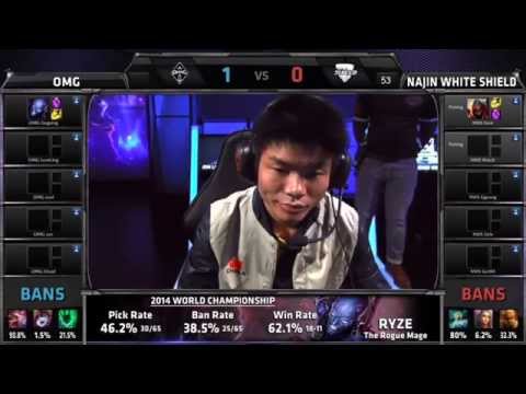 2014/10/6直播 - NWS vs OMG - 英雄聯盟2014世界大賽八強 (韓國NaJin White Shield vs 中國OMG)