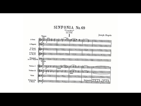 Haydn: Symphony No. 69 in C major "Laudon" (with Score)
