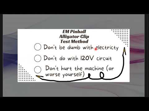 EM Pinball Repair (Alligator Clip Method) to Troubleshoot Circuit