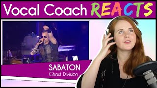 Vocal Coach reacts to Sabaton - Ghost Division (Joakim Broden Live)