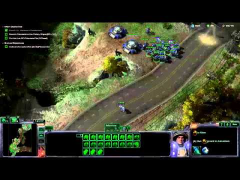 Starcraft 2 Wings of Liberty Playthrough Mission 5 Evacuation Hard
