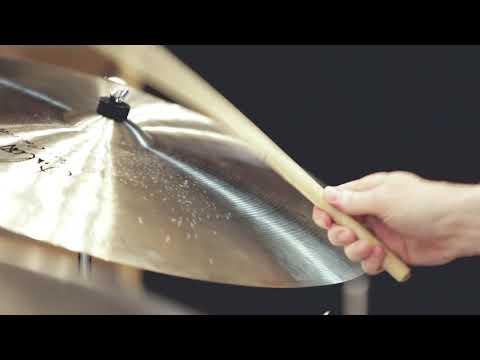 Thomas Grimmonprez showing his skills on a set of Leon Collection cymbals