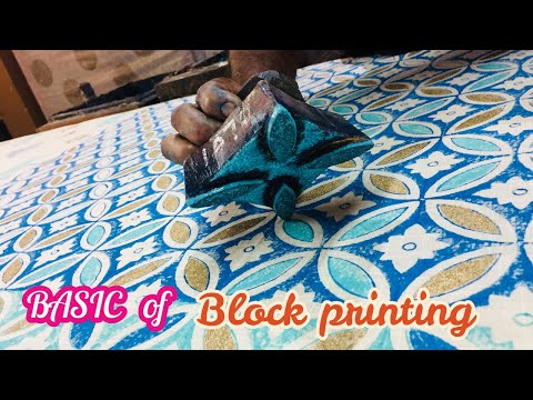 Basic of Block Printing। Hand Block Printing Process by Using Wooden Blocks