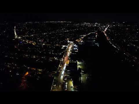 top vew of streat at night 24/03/2023