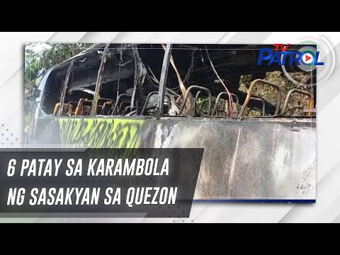 6 patay sa karambola ng sasakyan sa Quezon TV Patrol