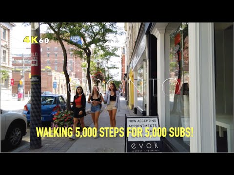 Toronto 5,000 Steps For 5,000 Subs Walk - Along King St E Through Old Town & North Into Regent Park