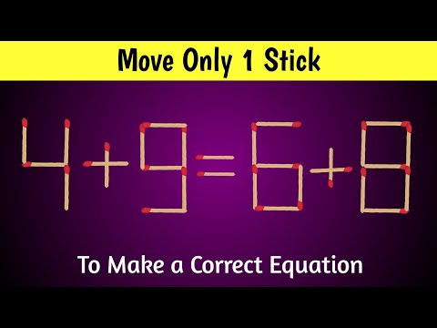 Incredibly Hard Matchstick Puzzles That Can Test Your intelligence | match tricks puzzles